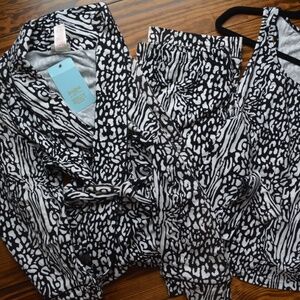 NWT Beadhead 3-Piece Pajama Set Cotton Jersey